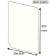 Hunter [80B] Stove Glass [Shaped Panel] - Heat Resistant Ceramic Stove Door Glass 312mm x 253mm x 4mm 