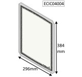 ECIC04004  Parkray Door Glass | Aspect 4 | Aspect 4 Compact | Aspect 4 Double Sided Double Depth | Aspect 4 Double Sided Single Depth