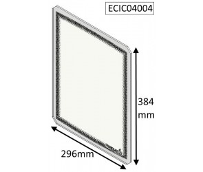 ECIC04004 Parkray Glass Panel  |   Aspect 4 and Compact 4