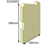 ECIC04032 Parkray Left Side Brick  |  Aspect 4 Compact (NON Eco)
