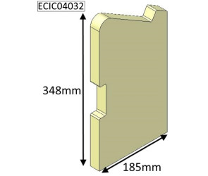 ECIC04032 Parkray Left Side Brick  |  Aspect 4 Compact (NON Eco)