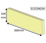 ECIC04034 Parkray Upper Rear Brick  |  Aspect 4 (NON Eco) |  Aspect 4 Compact (NON Eco)