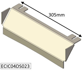 ECIC04DS023 Parkray Top Air Deflector  |  Aspect 4 DSSD  |  Aspect 4 DSDD