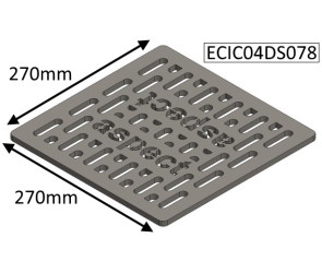 ECIC04DS078 Parkray Grate | Aspect 4 Double Sided Single Depth