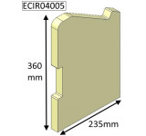 ECIR04005 Parkray Left Side Brick  |  Aspect 4 (NON Eco)