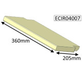 ECIR04007 Parkray Brick Baffle  |  Aspect 4 (NON Eco) 