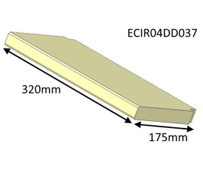 ECIR04DD037 Parkray Brick Baffle  |  Aspect 4 DSDD