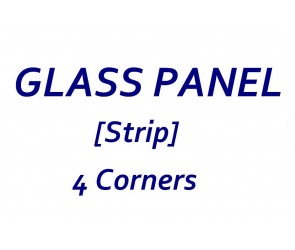 Baxi [BAROQUE] Stove Glass [Strip - Side] - Heat Resistant Ceramic Stove Door Glass 268mm x 108mm x 4mm 